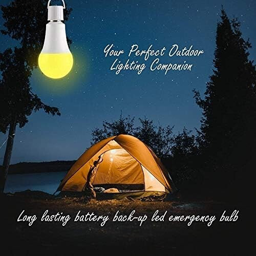 Durable Rechargeable LED Light Bulb with Backup Power - 6 Pack for Home/Office