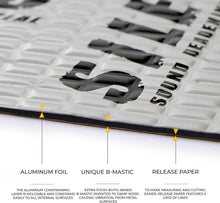 Load image into Gallery viewer, Lightweight 80 Mil Butyl Sound Dampening Mat - Automotive Noise Reduction