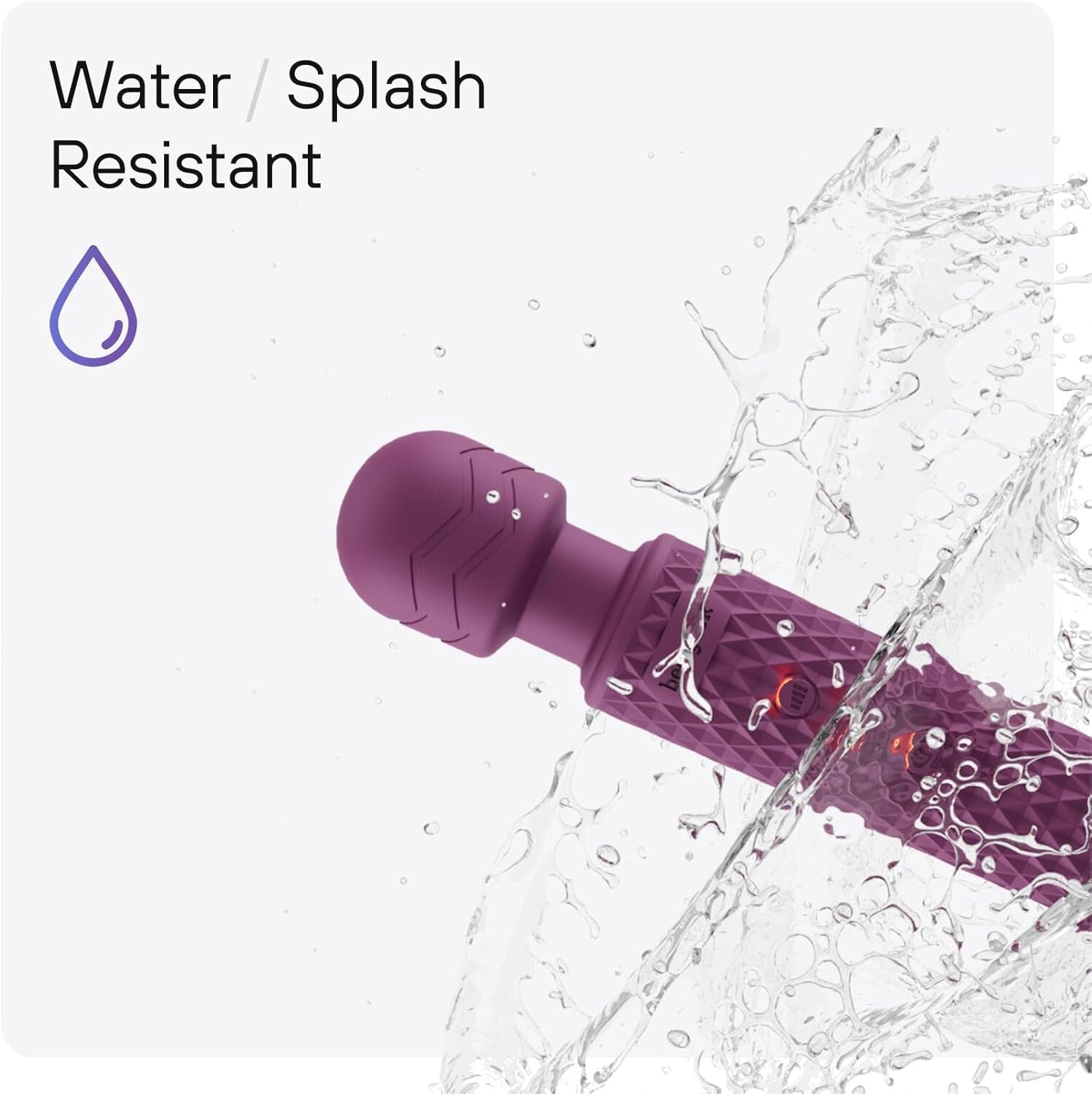 Eco-Friendly Handheld Wand Massager - 8 Speeds, USB Rechargeable & Ultra-Quiet