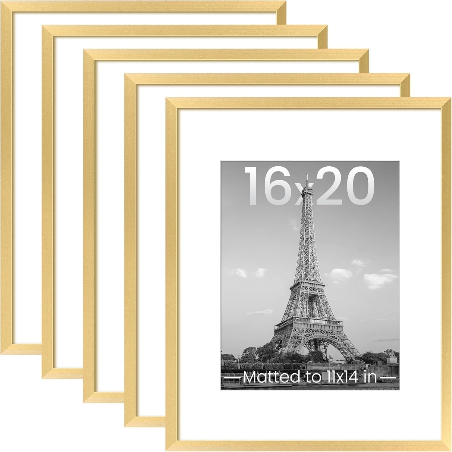Classic Gold 16x20 Picture Frames Set - Perfect for Gifts & Home Decor