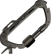 Load image into Gallery viewer, Durable One-Handed Operation Titanium Carabiner Keychain with Auto-Lock Feature