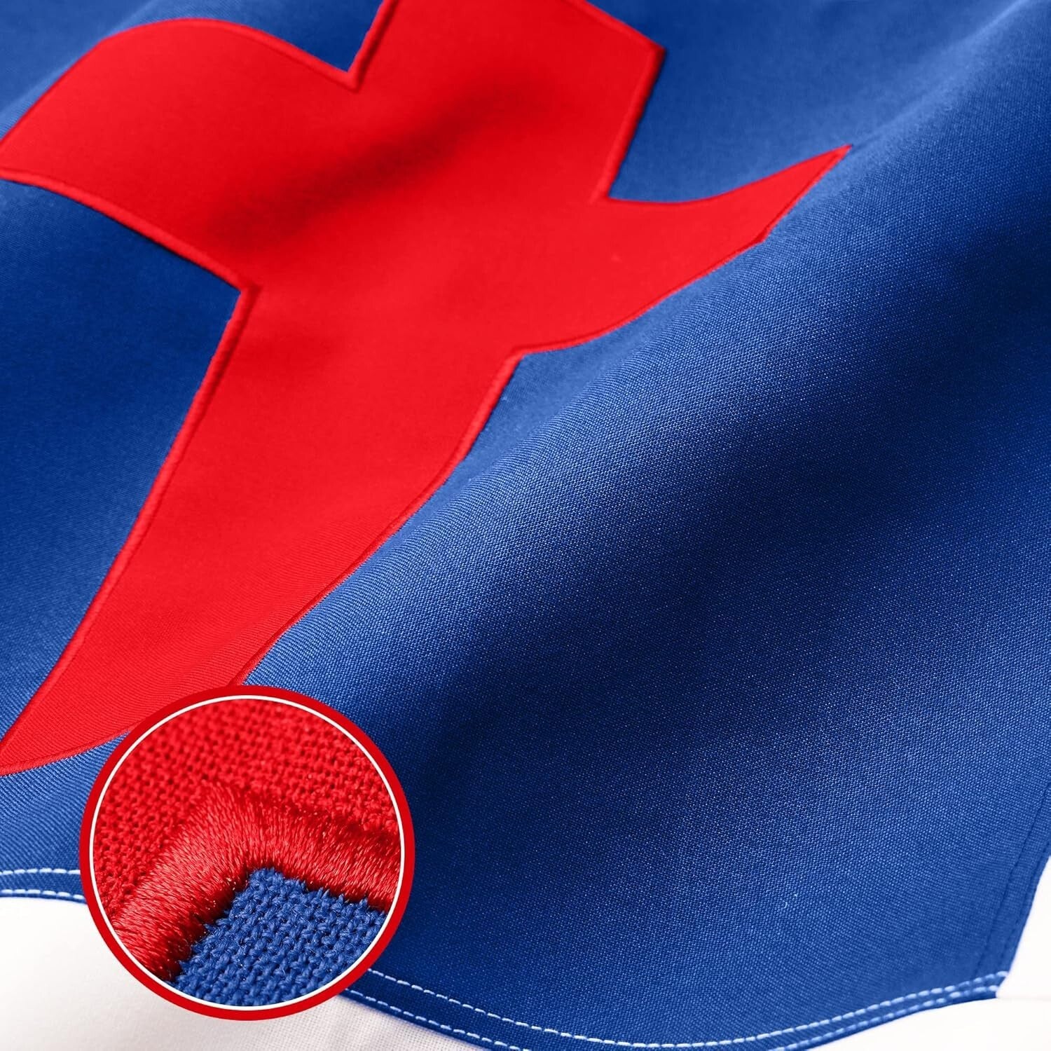 Embroidered 6x10 Ft Christian Flag | Tough Spun Polyester for Indoor/Outdoor Use