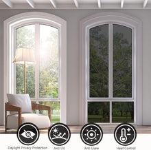 Load image into Gallery viewer, One Way Daytime Privacy Window Film - Black-Silver UV Blocking Tint 23.6x13.1ft