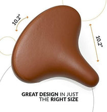 Load image into Gallery viewer, Comfortable Wide Cruiser Saddle - Supports Up to 350lbs for Stress-Free Rides