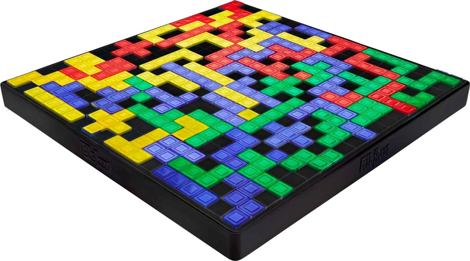 Exciting Blokus Shuffle: UNO Edition with Colorful Pieces & Black Gameboard