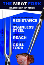 Load image into Gallery viewer, The Impaler: 7-Inch BBQ Carving Fork - High-Carbon Stainless Steel Precision