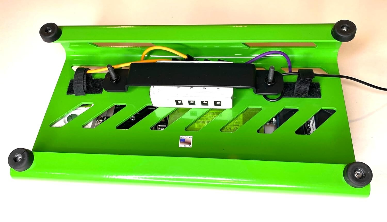 6-Pack Orange Solderless Guitar Pedal Patch Cables - Easy Customization Kit