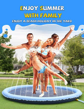 Load image into Gallery viewer, Colorful Splash Mat for Kids and Dogs - Non-Slip 97-Inch Water Party Fun