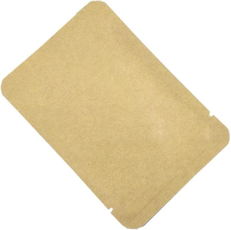 Durable 3.9x5.9 Inch Kraft Paper & Foil Bags - 500 Count for Organizing Snacks