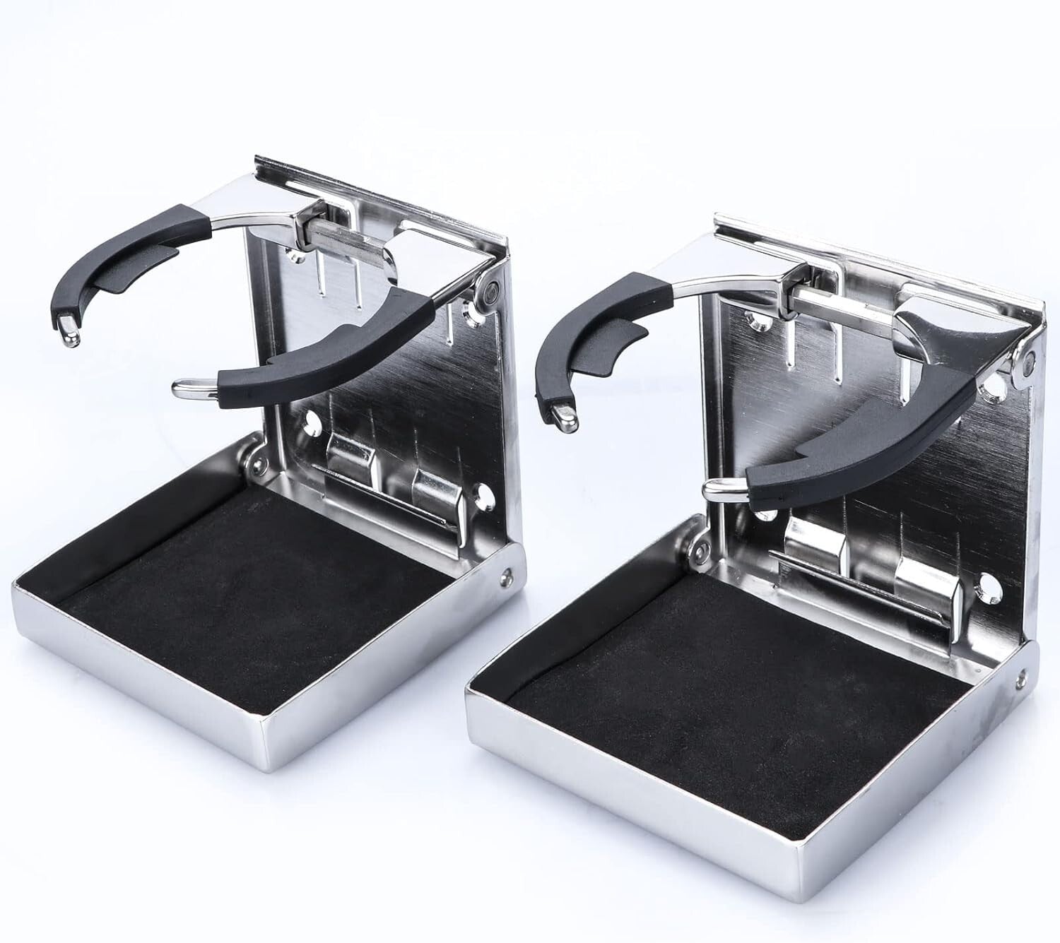 Space-Saving Folding Cup Holders in Stainless Steel – Perfect for RV and Home