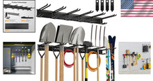 Load image into Gallery viewer, Space-Saving 48-Inch Garden Tool Rack with Heavy Duty Hooks - Durable Design
