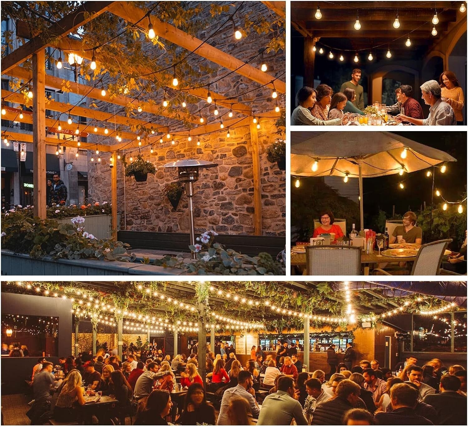 Energy-Efficient 48-Pack Edison LED Bulbs: Shatter-Resistant Outdoor Lighting