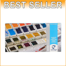Load image into Gallery viewer, Artist-Level 48-Pan Watercolors in Metal Box - High Lightfastness &amp; Easy to Use