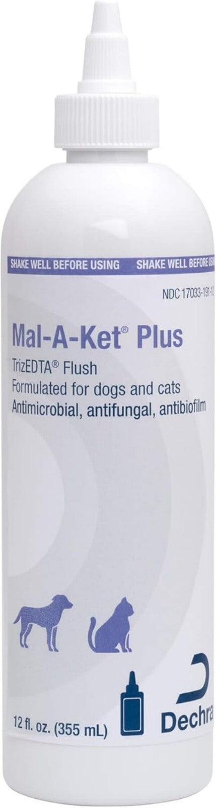 Safe Plus TrizEDTA Ear & Skin Flush for Dogs & Cats - Made in the USA, 12 oz