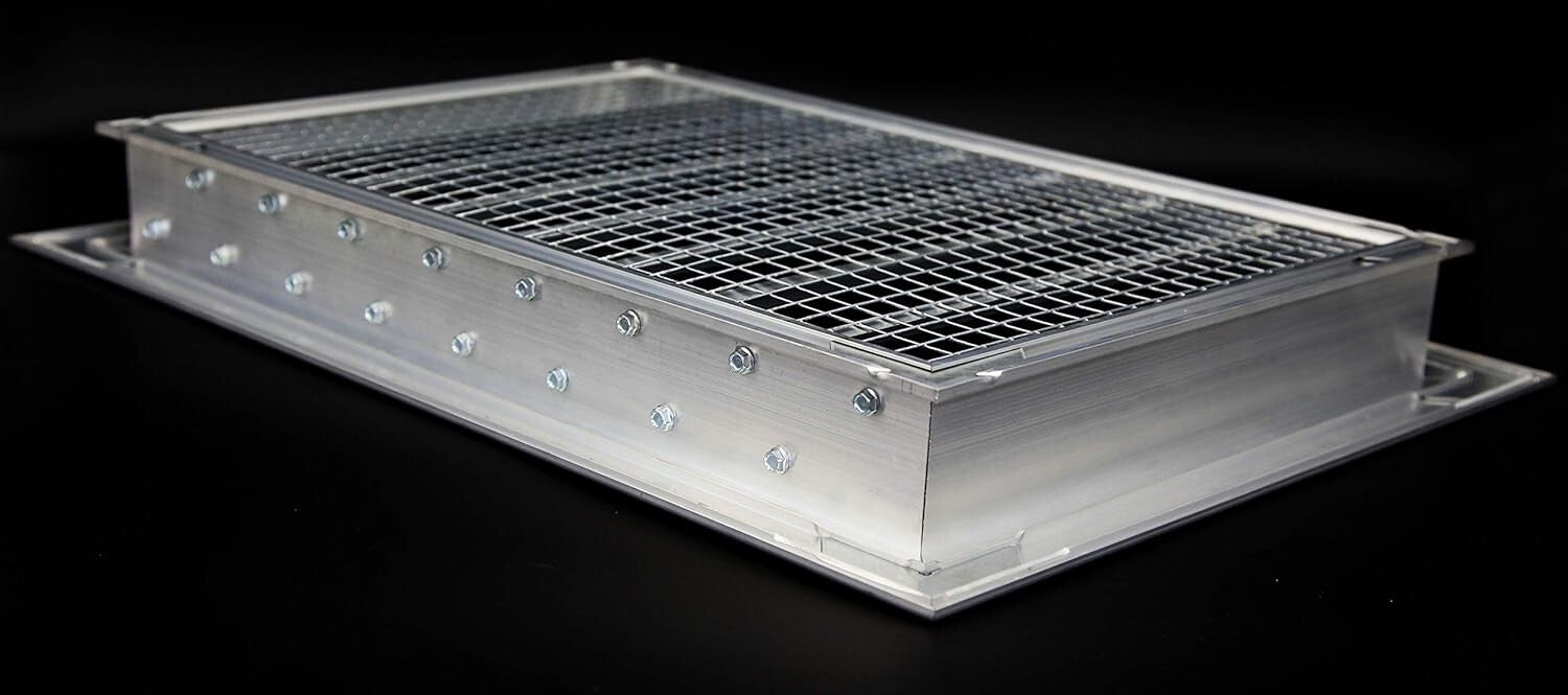 Elegant 14" x 24" Aluminum Exterior Louver Vent - Weather-Resistant & Pest-Proof