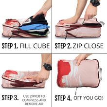 Load image into Gallery viewer, Ultimate Travel Packing Cube Set - Two-Zipper System for Compact Luggage Storage