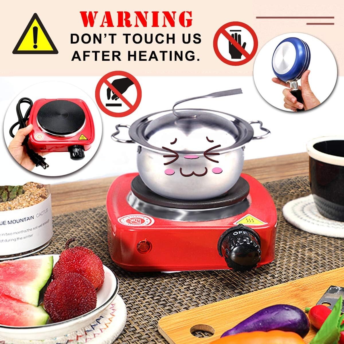 22-Pc Kids Cooking Set - Mini Kitchen Burners, Apron & Utensils for Ages 6-12