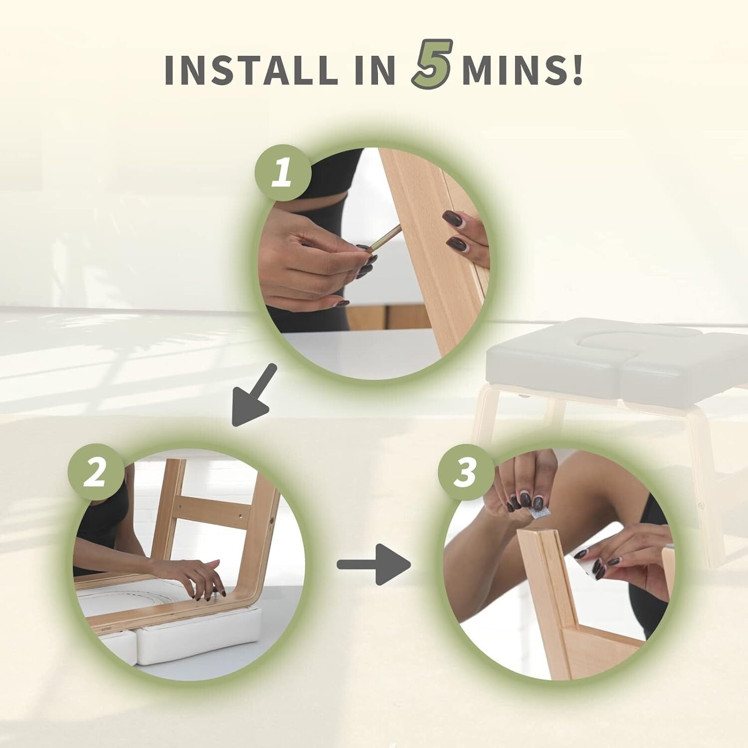 Multi-Color Yoga Headstand Chair with Non-Slip Pads for Beginners and Experts