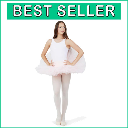 Stylish Women's Practice Tutu in Pink - Comfortable Full Brief Design, Size M
