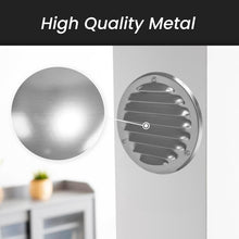 Load image into Gallery viewer, 4" Metal Air Vent Grilles - Durable White Covers - Pack of 5 for Easy Mounting