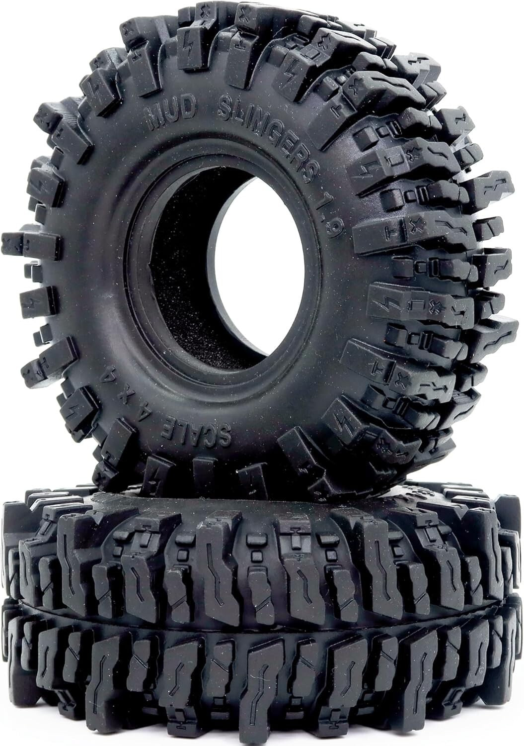 Upgrade 1/10 Crawler Tires: 4pcs 1.9 Mud Slingers - 4.72" Soft Sticky Tires