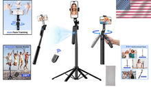 Load image into Gallery viewer, Lightweight Aluminum 3-in-1 Selfie Stick Tripod for Effortless Shooting