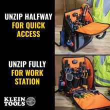 Load image into Gallery viewer, Tradesman Pro Tool Backpack with Molded Bottom, 27 Pockets &amp; Headlamp Bracket