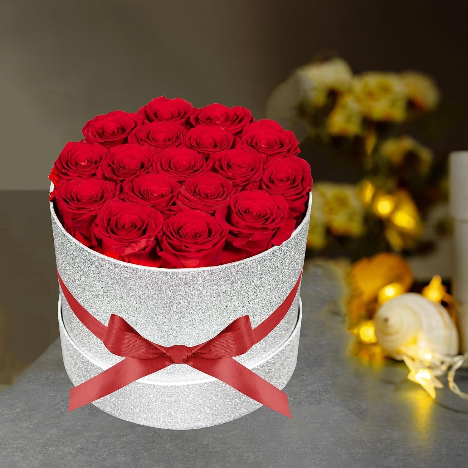 Elegant 17 Handmade Preserved Roses - Perfect Gift for Birthdays & Anniversaries
