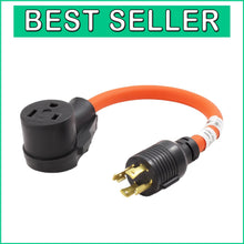 Load image into Gallery viewer, Compact NEMA L14-30P to 6-50 Welder Adapter: 30A Power for Professionals