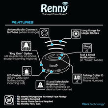 Load image into Gallery viewer, Wireless Bluetooth Speaker with 117dB Ringer &amp; Caller ID for Noisy Environments