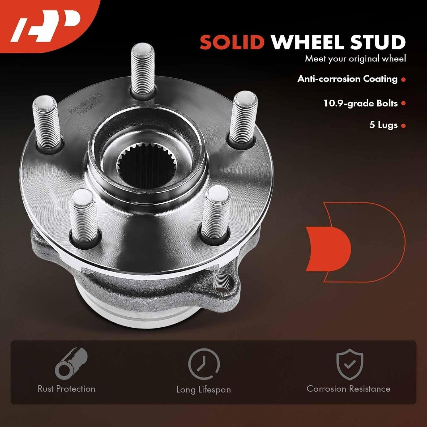 Durable 2-Pack Rear Wheel Bearing Hub Assembly for Subaru Vehicles 2012-2021