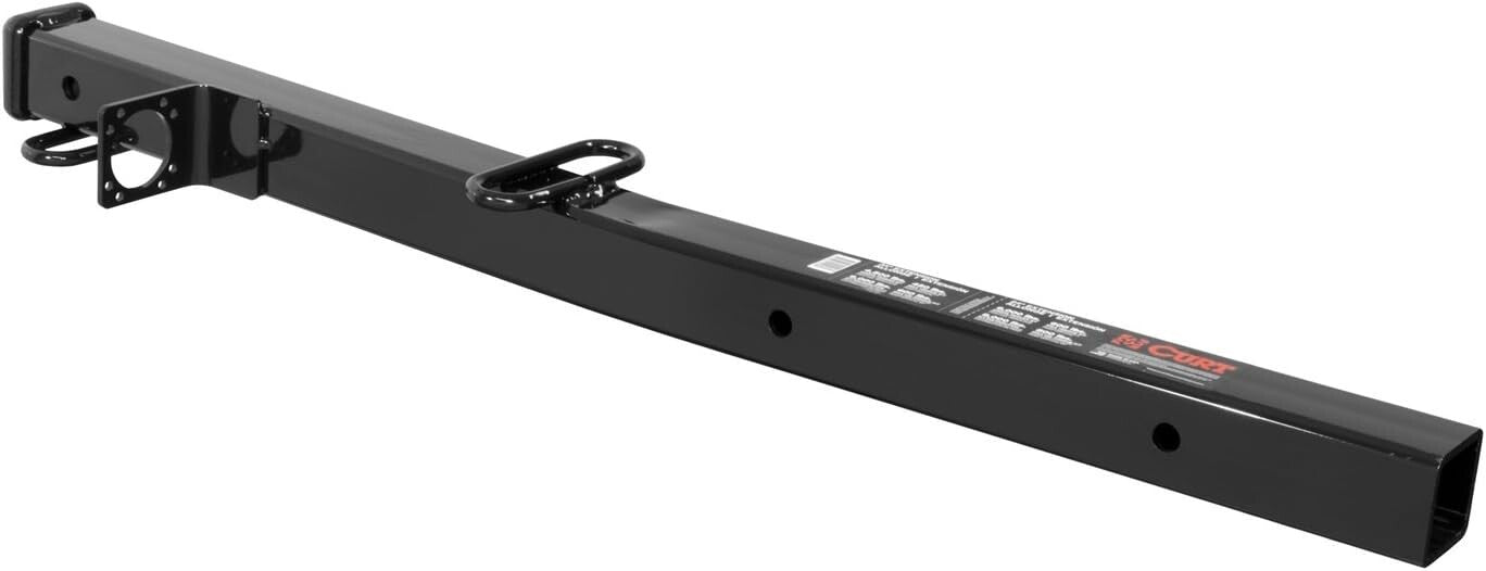 Adjustable 2-1/2 to 2-In Hitch Adapter, 34-inch Extension, Durable Carbon Steel