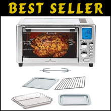 Load image into Gallery viewer, Compact 1500W Air Fryer: XL Stainless Steel Design with Rotisserie &amp; Dehydrator