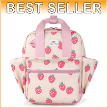 Load image into Gallery viewer, Functional Strawberry Backpack for Toddlers - Perfect Daycare Travel Companion