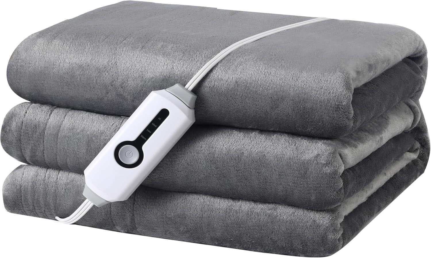 Elegant Full Size Electric Heated Blanket 72"x84" - Flannel with Safety Features
