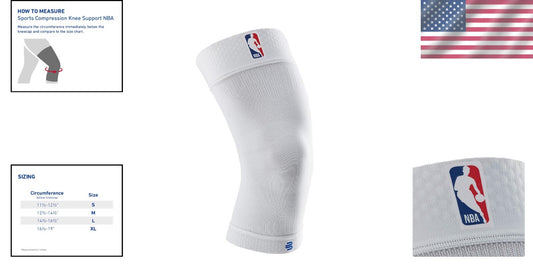 Moisture-Wicking Compression Knee Sleeve for Basketball - Supportive Fit Size M
