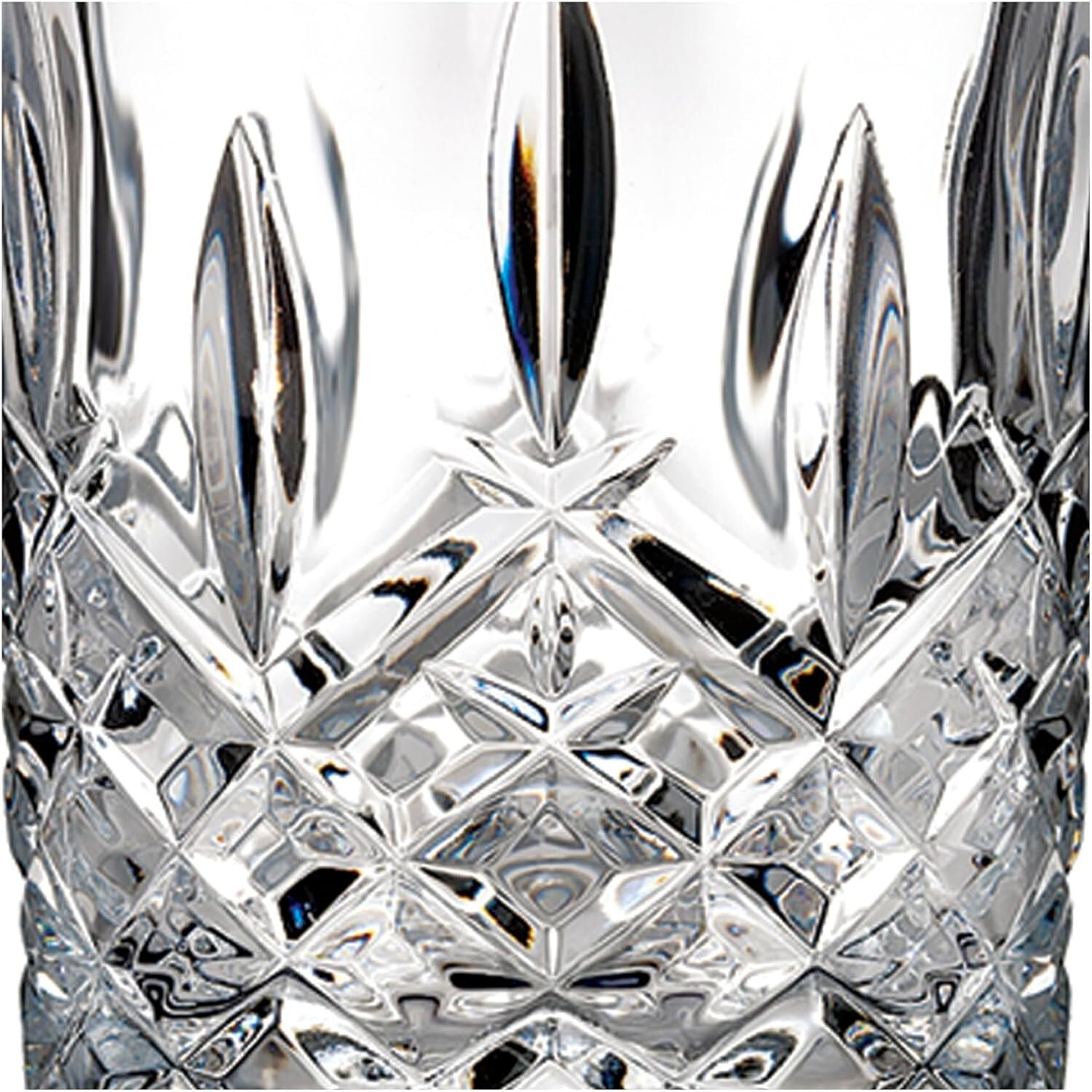 By Waterford Markham Clear Cut 4-Piece DOF Glass Set – Whiskey & Cocktail Ready