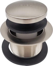 Load image into Gallery viewer, Satin Nickel 14" x 1-1/2" Tub Waste Assembly with Tip-Toe Drain Plug - 1-Pack
