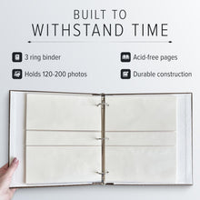 Load image into Gallery viewer, Handcrafted Acadia Green Photo Album - Premium Storage for Cherished Memories