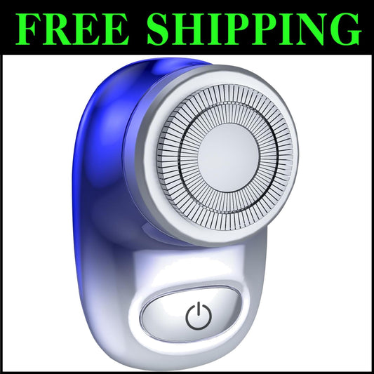 Wet and Dry Portable Shaver - Lightweight Rechargeable Electric Razor for Travel