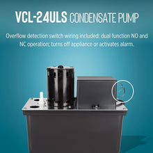 Load image into Gallery viewer, High-Efficiency 115V Condensate Removal Pump - 270 GPH with Overflow Protection