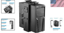 Load image into Gallery viewer, Adjustable Under Desk PC Mount with 360° Swivel - Fits Most Computer Cases