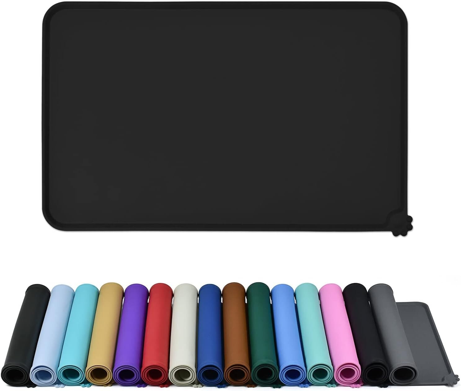 Premium Silicone Pet Feeding Mat - 32" x 24" for Pet Comfort & Cleanliness