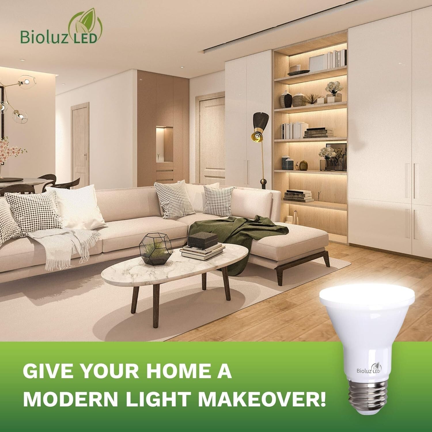 Energy-Efficient 20-Pack of Dimmable LED Light Bulbs, 75W Equivalent, Soft Light