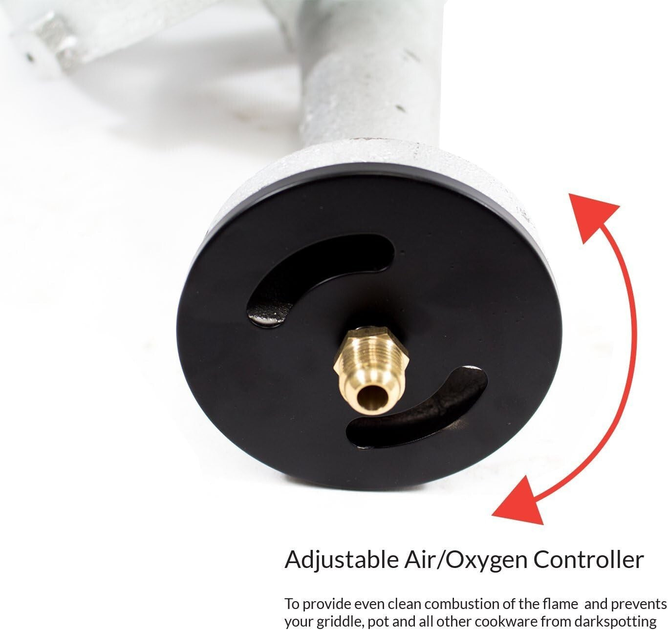 Heavy Duty 10in Propane Burner Head Set with Adjustable 0-20 PSI Regulator