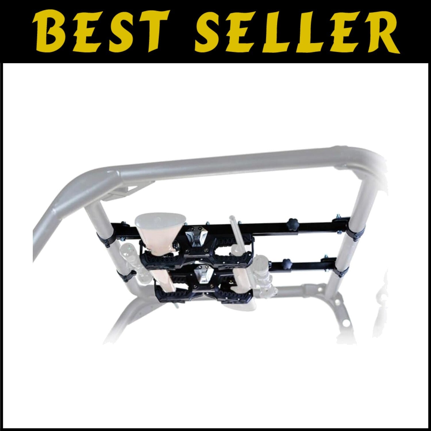 Versatile Overhead Gun Holder for UTVs with Steel Bracket - Fits Multiple Models