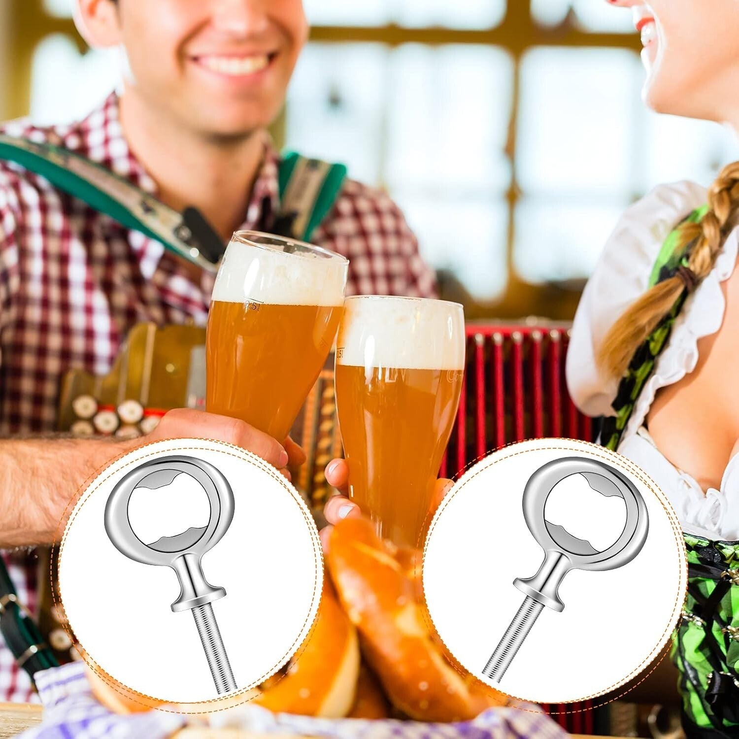 Durable Stainless Steel Blank Bottle Opener Set - Perfect for Weddings & DIY