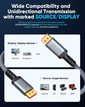 Load image into Gallery viewer, High-Speed 50FT DisplayPort 1.4 Cable - Supports 8K@60Hz &amp; 4K Gaming Performance