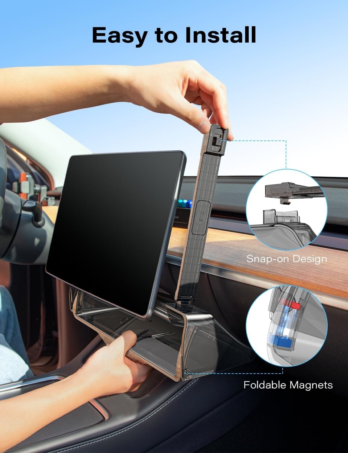 Custom Under-Screen Storage for Model Y & Model 3 - Hidden Organizer 2016-2024