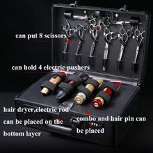 Load image into Gallery viewer, Portable Professional Barber Case - Double Layer Organizer for Tools &amp; Clippers